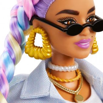 Кукла Barbie Экстра с радужными косичками GRN29