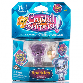 Crystal Surprise 45704 Кристал Сюрприз Фигурка Медвежонок + подвески
