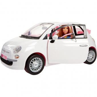 Кукла Barbie и белый Фиат FVR07