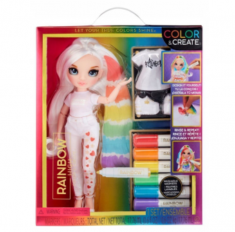 Набор Rainbow High Color and Create c куклой с голубыми глазами 594123