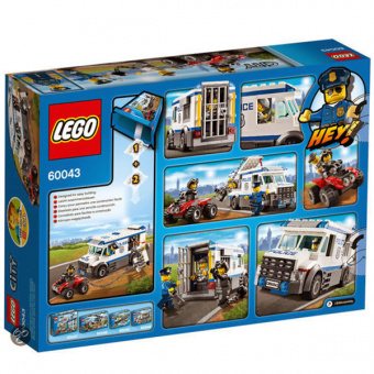 Lego City Автомобиль для перевозки заключенных 60043 фото