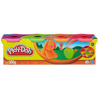 Play-Doh 22114 Набор пластилина из 4х банок (неон. цв.)