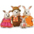 Li'l Woodzeez 6006Q Лил Вудзиз Семейка Кроликов (4 шт) в наборе с книжкой