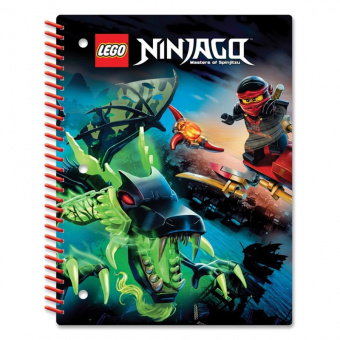 LEGO Тетрадь на спирали Ninjago 51627 Линейка 70 листов фото