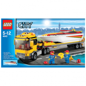 Lego City Перевозчик скоростной моторной лодки 4643 фото
