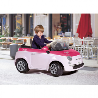 Детский электромобиль Peg-Perego ED1164 FIAT 500 (розовый)+ р/у фото