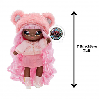 Мягкая кукла Na Na Na Surprise Кейли Гризли Розовая серии Glam 575351