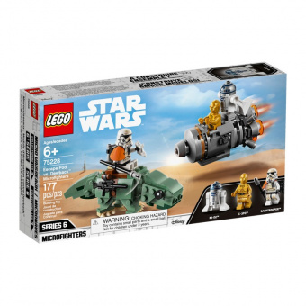 LEGO 75228 Спасательная капсула дроидов и штурмовик на дьюбеке фото