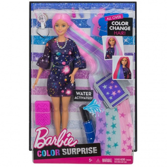 Барби Цветной сюрприз Mattel Barbie FHX00