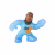 Тянущаяся фигурка Гуджитсу - Леброн Джеймс Космический Джем с суперсилой (синий) GooJitZu 39065