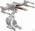 Hot Wheels CKR61 Star Wars X-Wing Fighter Red 3 фото