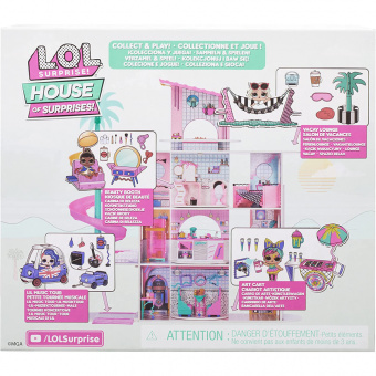 Набор lol House of Surprises Art Cart с куклой Splatters 583806