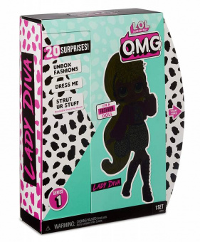 Кукла ЛОЛ OMG Леди Дива - Lady Diva 560562 (дефект упаковки)