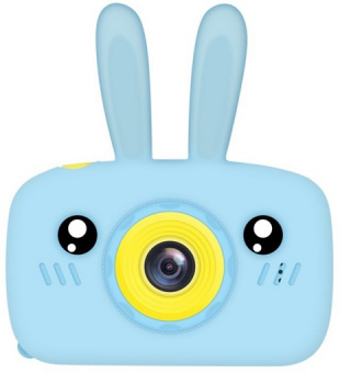 Детский фотоаппарат Голубой Kids Camera зайчик 1180