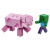 LEGO Minecraft 21157 Свинья и Зомби-ребенок большой  фото