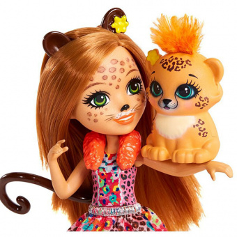 Mattel Enchantimals FJJ20 Кукла с любимой зверюшкой - Чериш Гепарди фото