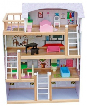 Кукольный домик из дерева - Laura Wooden Toys