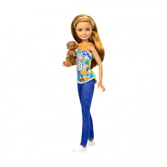 Barbie DMB28 Барби Сестра Barbie с питомцем