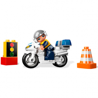 Лего Дупло 5679 Полицейский мотоцикл фото