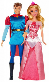 Disney Princess Куклы Спящая красавица и принц Филипп Артикул BMB71 Mattel 30 см фото