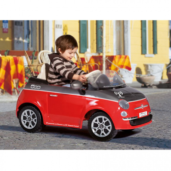 Детский электромобиль Peg-Perego ED1163 FIAT 500 (красный) + р/у фото