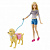 Barbie DWJ68 Барби Игровой набор "Прогулка с питомцем"