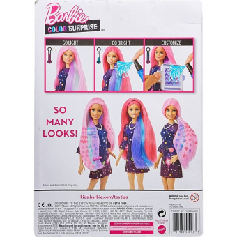 Барби Цветной сюрприз Mattel Barbie FHX00