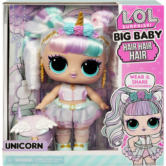 Кукла LOL Surprise Big Baby Hair Hair Hair Unicorn 579717