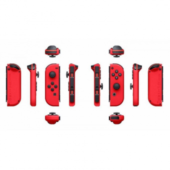 Комплект Nintendo Switch (неоновый красный) + Super Mario Odyssey фото