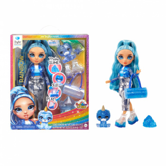 Кукла Rainbow High Skyler с питомцем и слаймом 503415