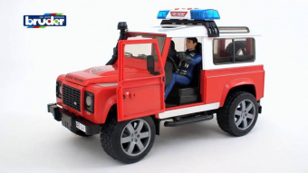 Вездеход пожарный Land Rover Defender Bruder 02596 фото