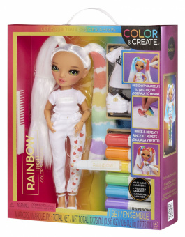 Rainbow High Color and Create c куклой с зелеными глазами 500407